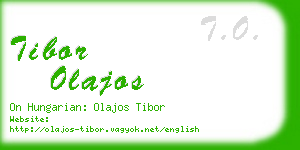 tibor olajos business card